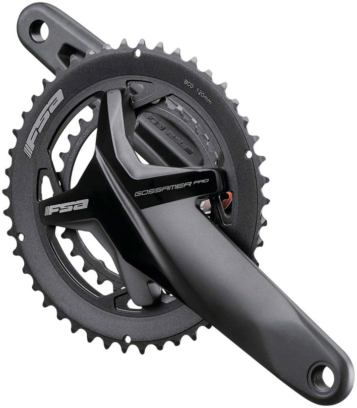 Full Speed Ahead Gossamer Pro BB386EVO Crankset - 175mm 11/12-Speed 50/34t 120/90 BCD 386 EVO Spindle Interface BLK