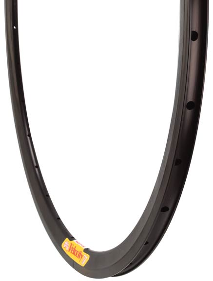Velocity Deep-V non-MSW 700c Rim 32h - Black Ano