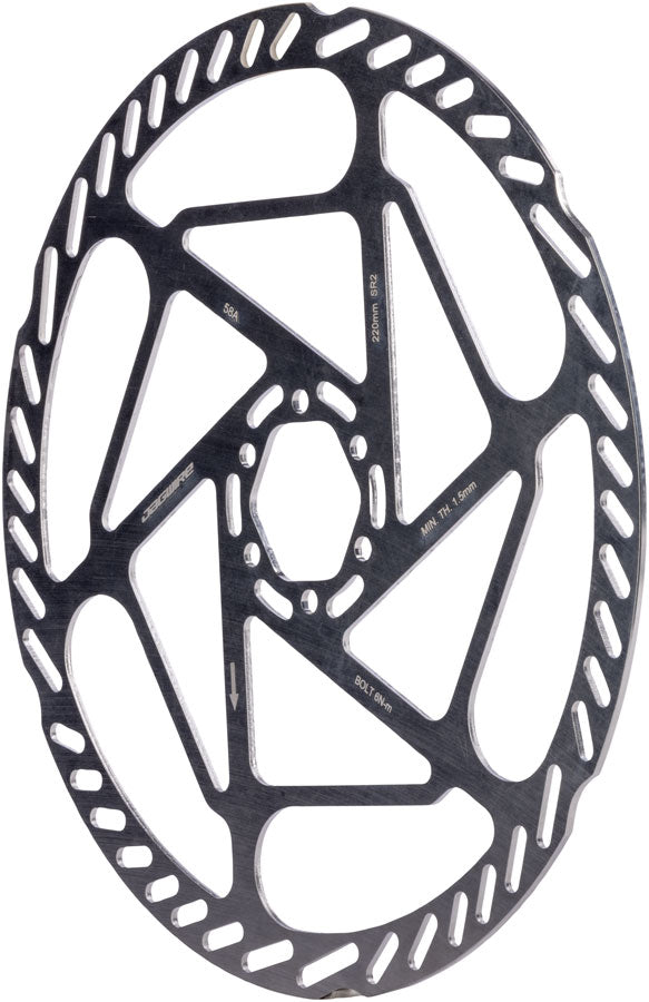 Jagwire Sport SR2 Disc Brake Rotor - 220mm 6-Bolt 2.0mm Thickness