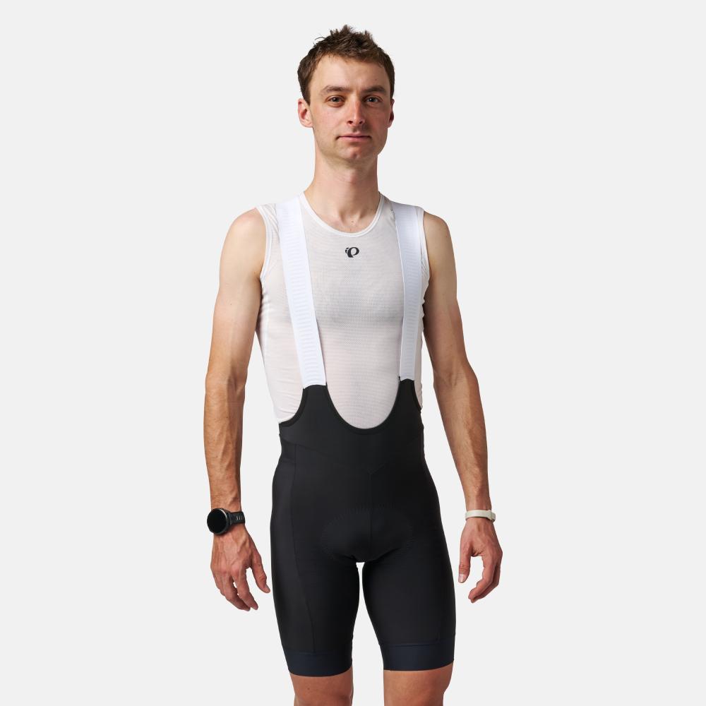 Men's PI/Red Bib Shorts - BLACK / XS