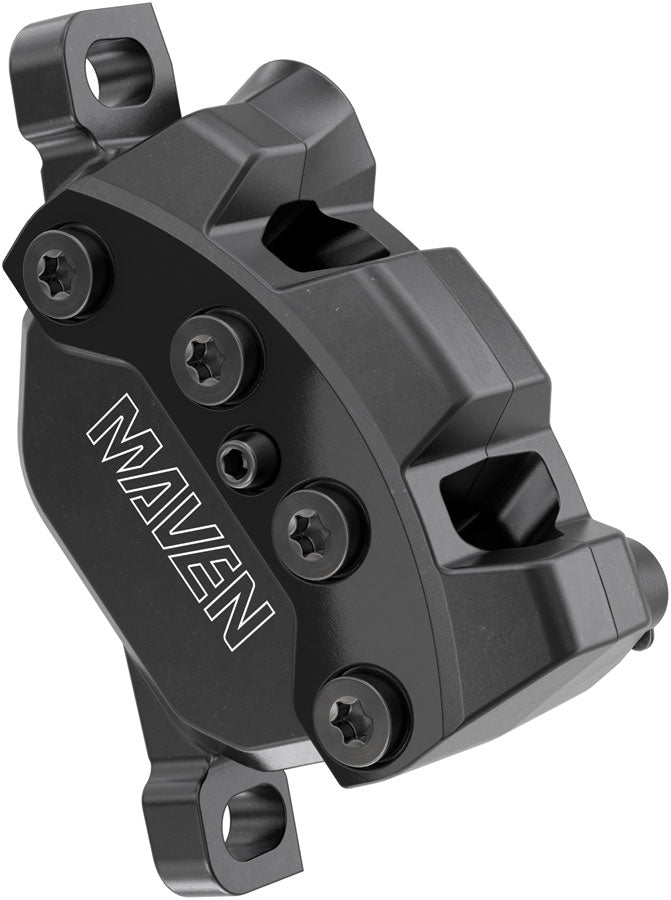 SRAM Maven Silver Disc Brake Caliper Assembly - Front/Rear Post Mount 4-Piston BLK B1