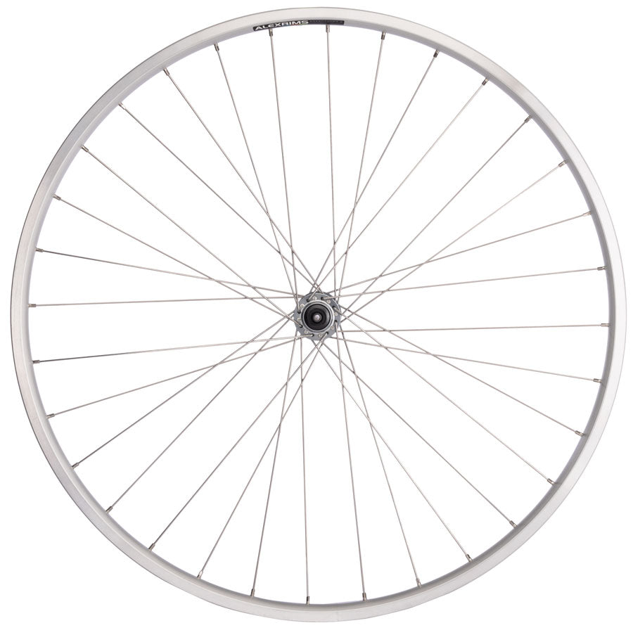 Quality Wheels Value Double Wall Series Front Wheel - 700 QR x 100mm Rim Brake Silver Clincher 32H