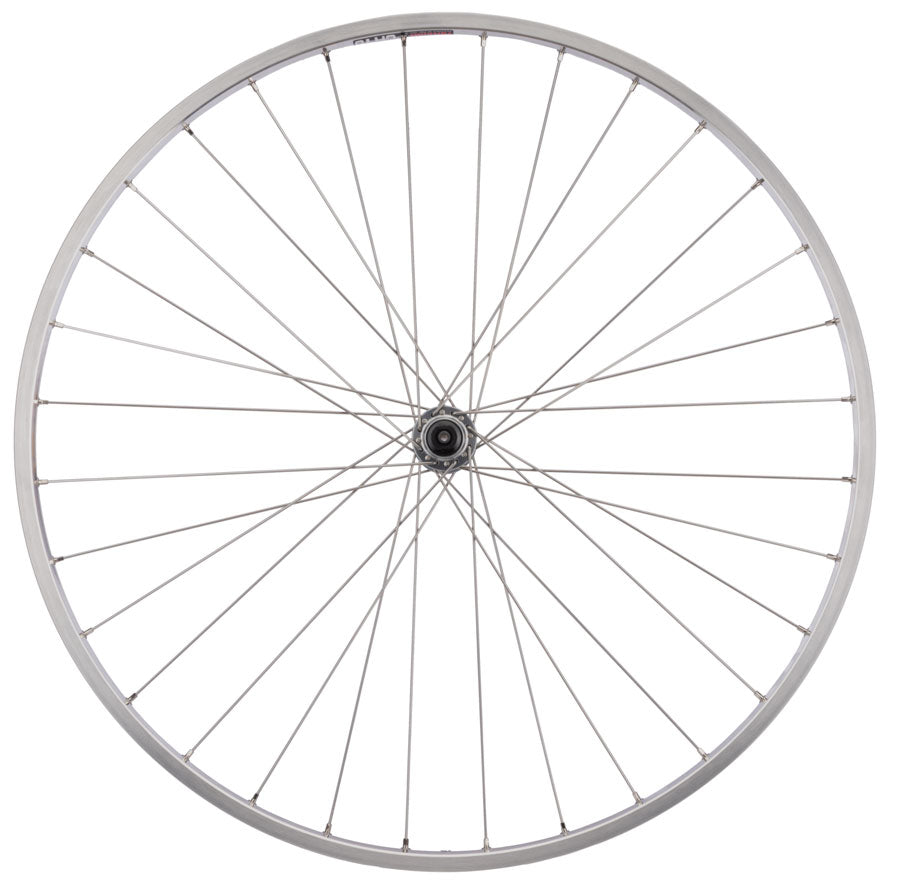 Quality Wheels CR-18 Front Wheel - 27" QR x 100mm Rim Brake Polished/Silver Clincher 32H