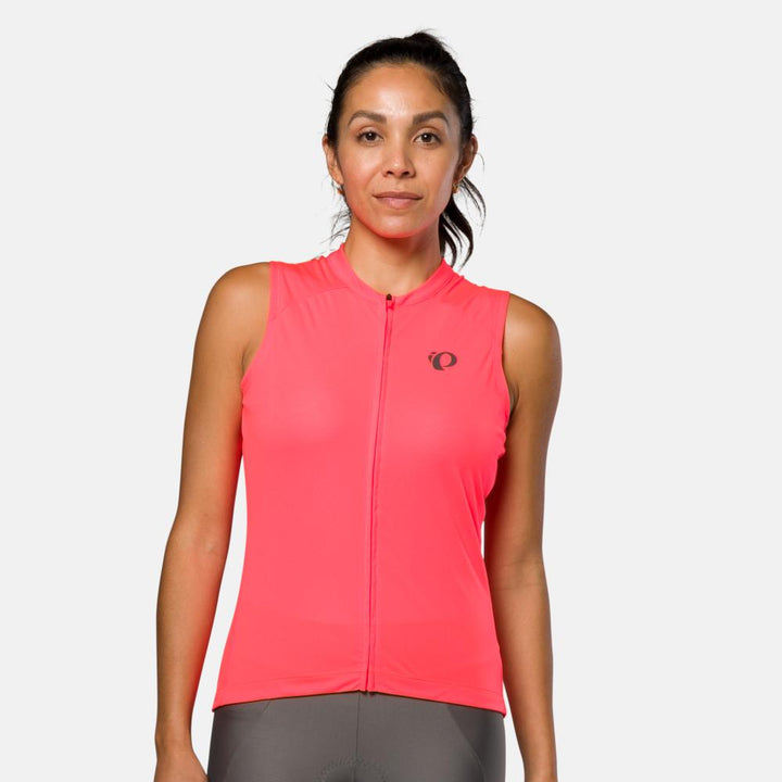 Women's Attack Sleeveless Jersey - FIERY CORAL / XS