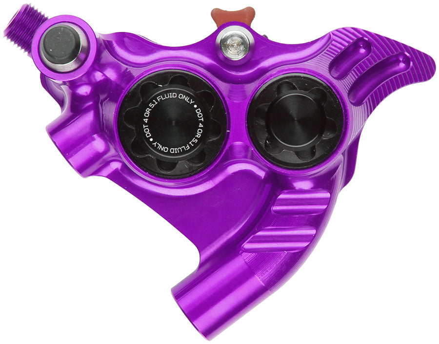 Hope RX4+ SL Disc Brake Caliper - Rear Flat Mount Direct +20mm DOT Type Purple