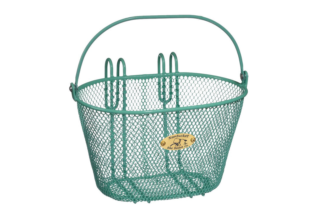 Nantucket Surfside Child Wire Turquoise Basket