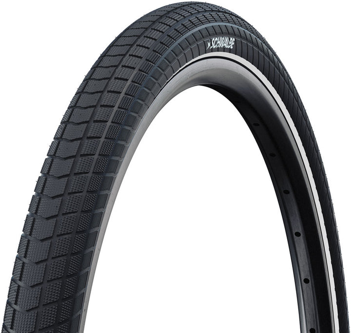 Schwalbe Motion Super Moto-X Tire - 20 x 2.15 Clincher Wire BLK/Reflex Standard GreenGuard DB Defense Addix Green E-50