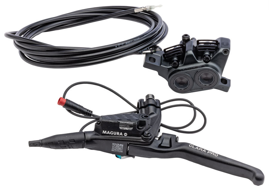 Magura Clara Pro Disc Brake Lever - Left Side Lever Post Mount 4-Piston Aluminum Lever Blade W/Higo Closer BLK