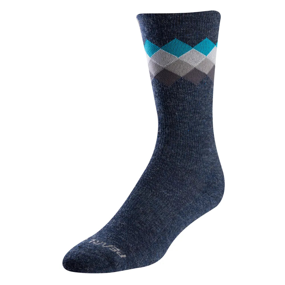Merino Thermal Socks - NAVY/TEAL SOLITAIRE / M