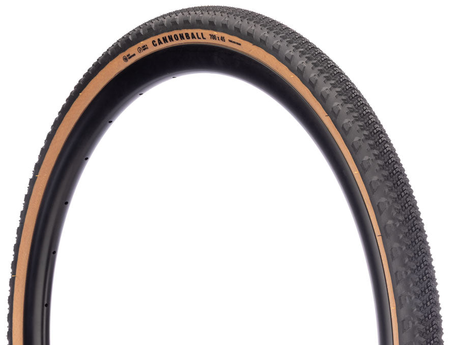 Teravail Cannonball Tire - 700 x 40 Tubeless Folding Tan Durable Fast Compound