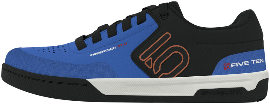 Five Ten Freerider Pro Flat Shoes - Men's Core Black/Pure Orange/Ray Blue 6