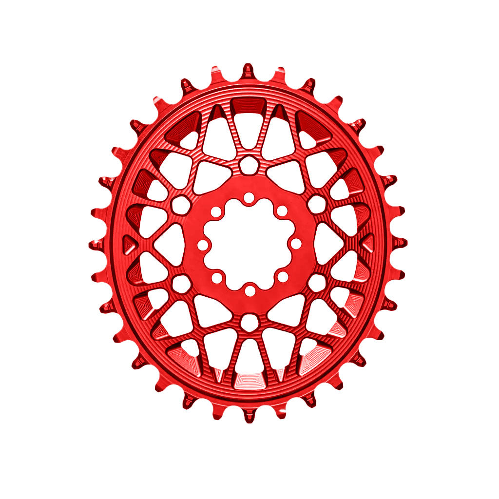 absoluteBLACK Oval SRAM T-Type DM 8-Hole Boost Chainring 32T Red