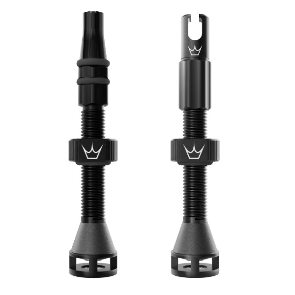 Peaty's Holeshot Fast Flow Tubeless Valves 42mm Black Pair