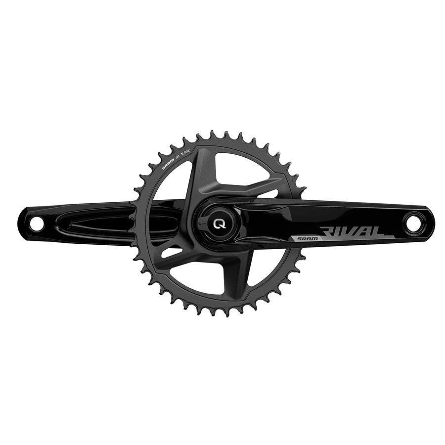SRAM Rival D1 Quarq Wide 1x Power Meter Crankset Speed: 12 Spindle: 28.99mm 46 DUB 170mm Black Road Disc