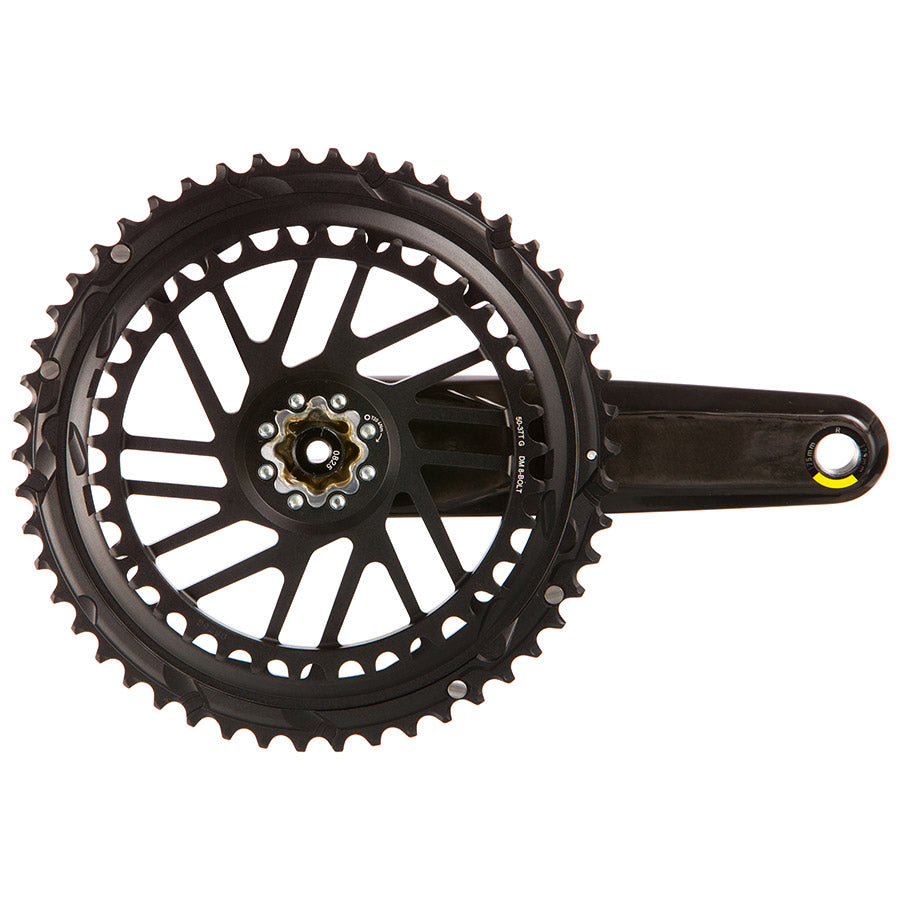 SRAM Force 2x E1 Crankset Speed: 12 Spindle: 28.99mm BCD: Direct Mount SRAM 8 Bolt 50/37 DUB 175mm Black Road