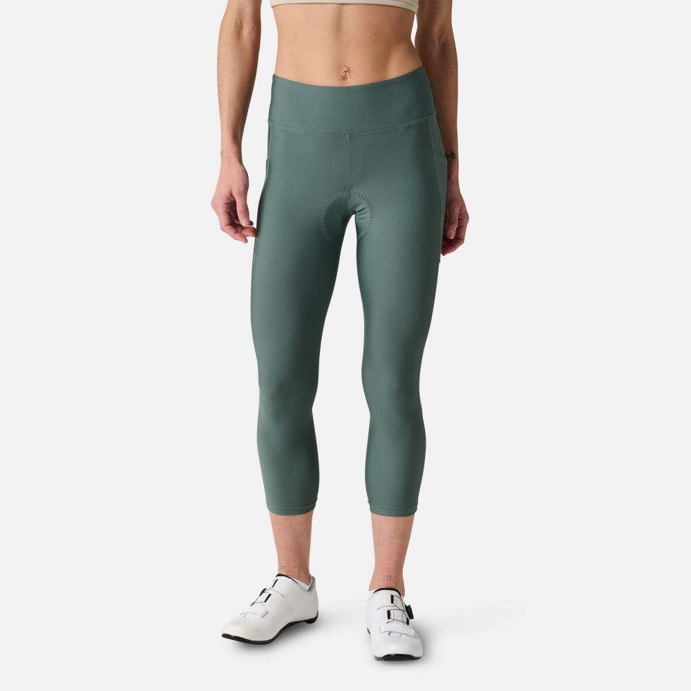 Women's Sugar 21" Cycling Crop Tights - BALSAM GREEN / XXL