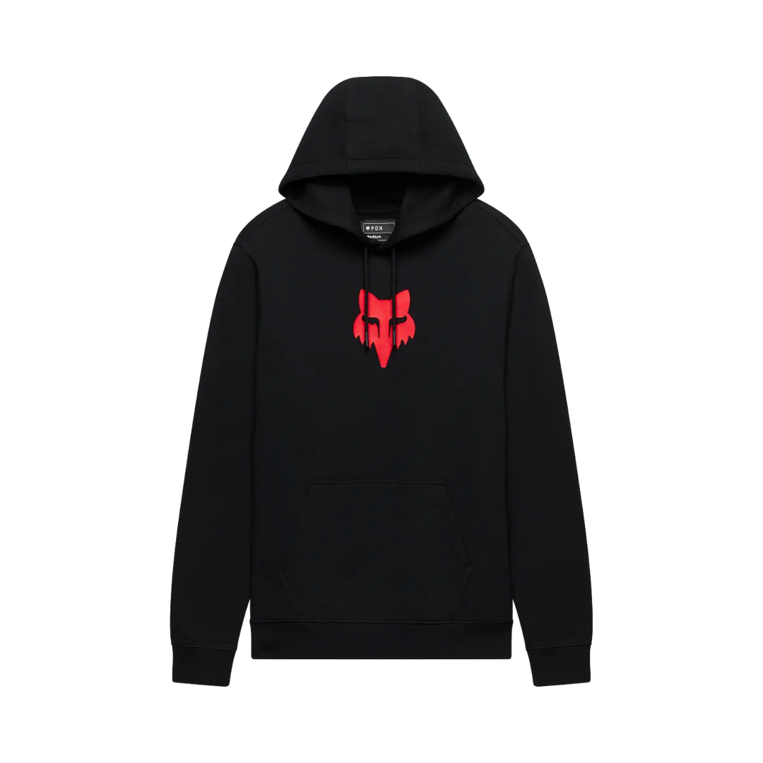 Fox Head Pullover Hoodie - Black/Red / S