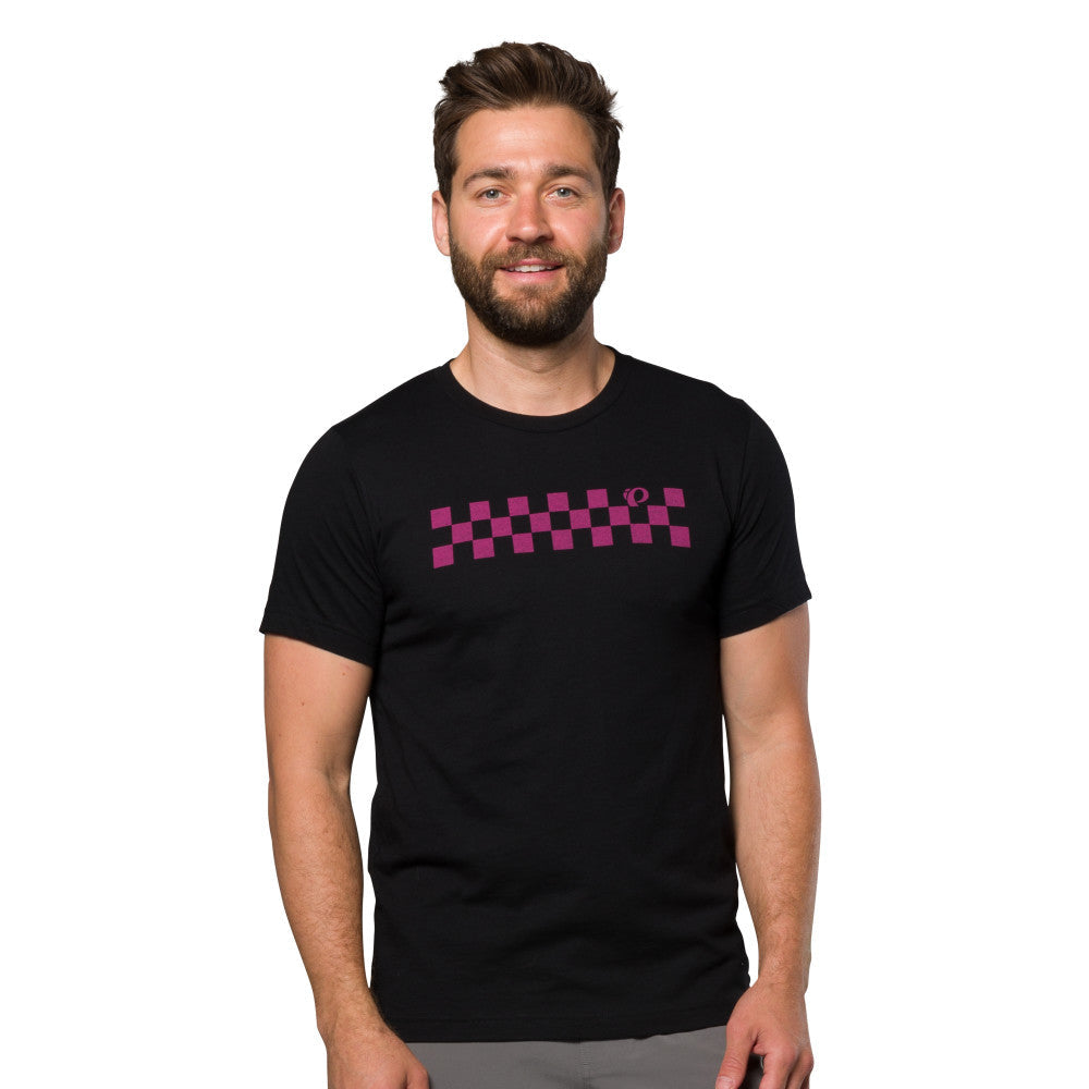 Graphic Short Sleeve T-Shirt - BLACK CHECKER / M