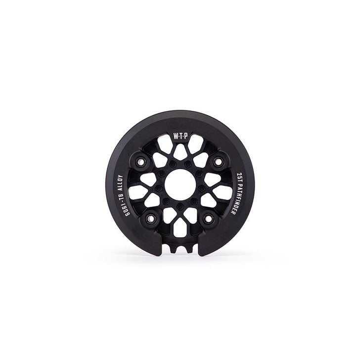We The People Pathfinder Guard Combo Chainring Teeth: 25 6061-T6 Aluminum Black Set