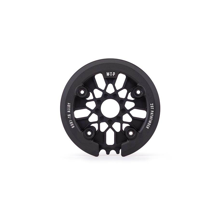 We The People Pathfinder Guard Combo Chainring Teeth: 28 6061-T6 Aluminum Black Set