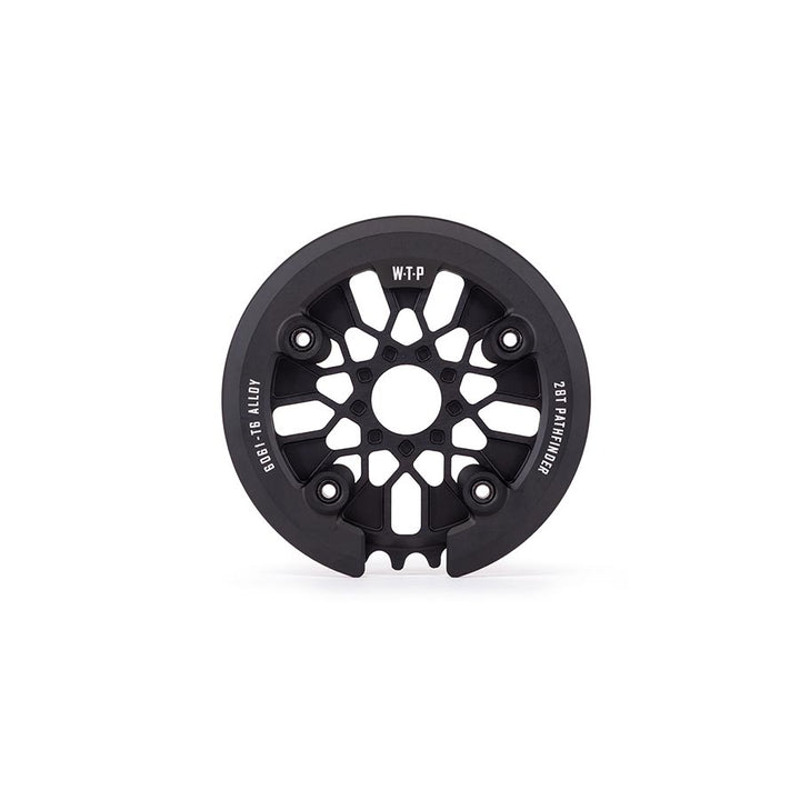 We The People Pathfinder Guard Combo Chainring Teeth: 28 6061-T6 Aluminum Black Set