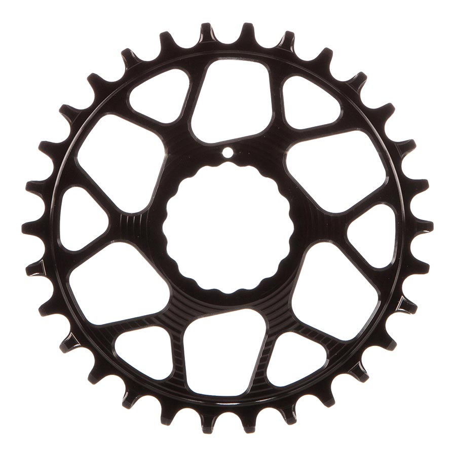 Works Components RF Cinch Chainring Teeth: 30 Speed: 11/12 BCD: Direct Mount Cinch Front 7075-T6 Aluminum Black