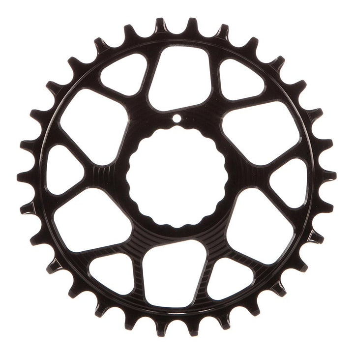 Works Components RF Cinch Chainring Teeth: 30 Speed: 11/12 BCD: Direct Mount Cinch Front 7075-T6 Aluminum Black