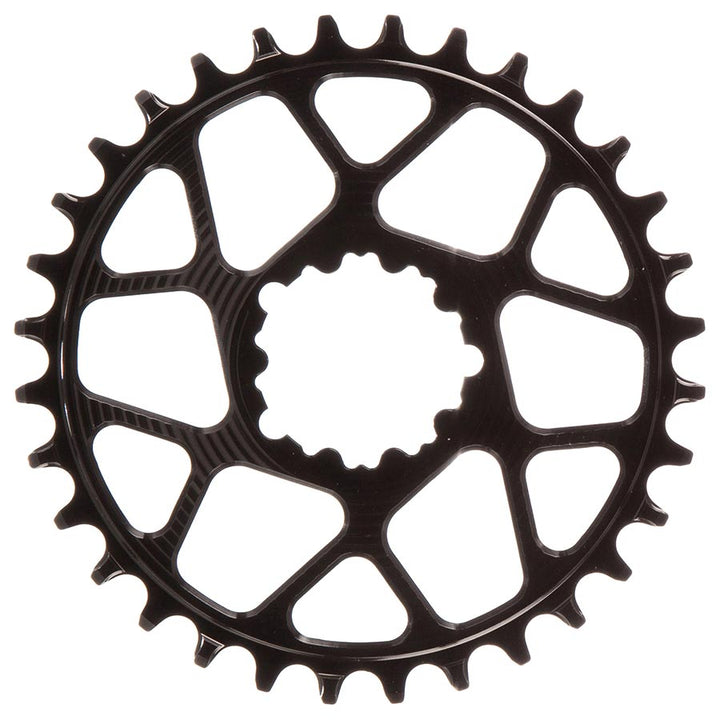 Works Components SRAM GXP Direct Mount Chainring Teeth: 32 Speed: 12 BCD: Direct Mount SRAM 3 Bolt Front 7075-T6 Aluminum Black