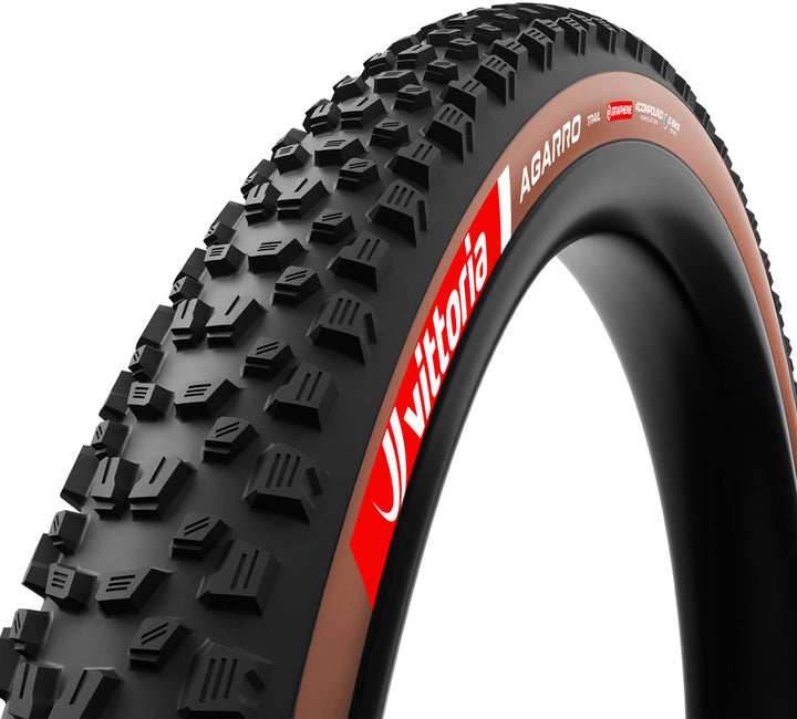 Vittoria Agarro Trail Tire - 29 x 2.40 Tubeless Folding BLK/Brown 4C Graphene G2.0 E-Bike