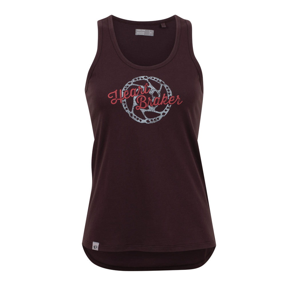 Women's Go-To Graphic Tank - NAT WHITE HEATHER AMORE / S