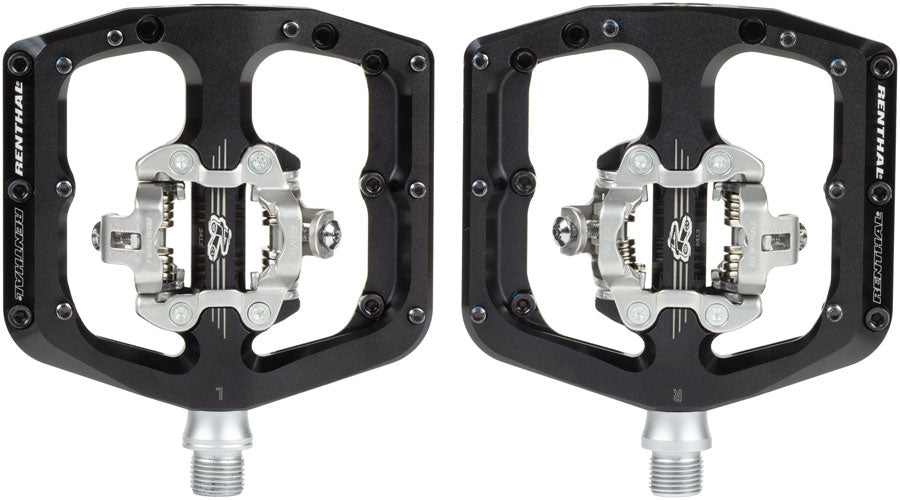 Renthal Revo-DHC Pedals - Dual Sided Clipless Platform Alloy 9/16" BLK Shimano SPD