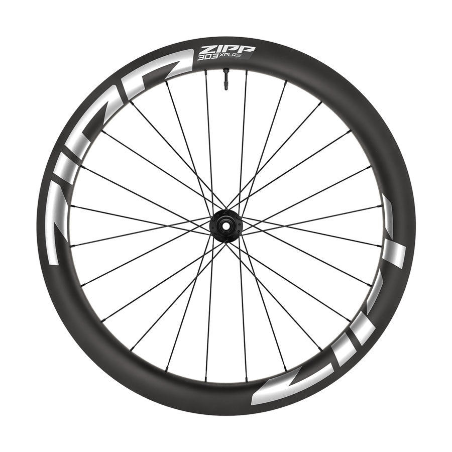 Zipp 303 XPLR S Front Wheel - 700 12 x 100mm Center-Lock Tubeless Carbon BLK/White 24H B1