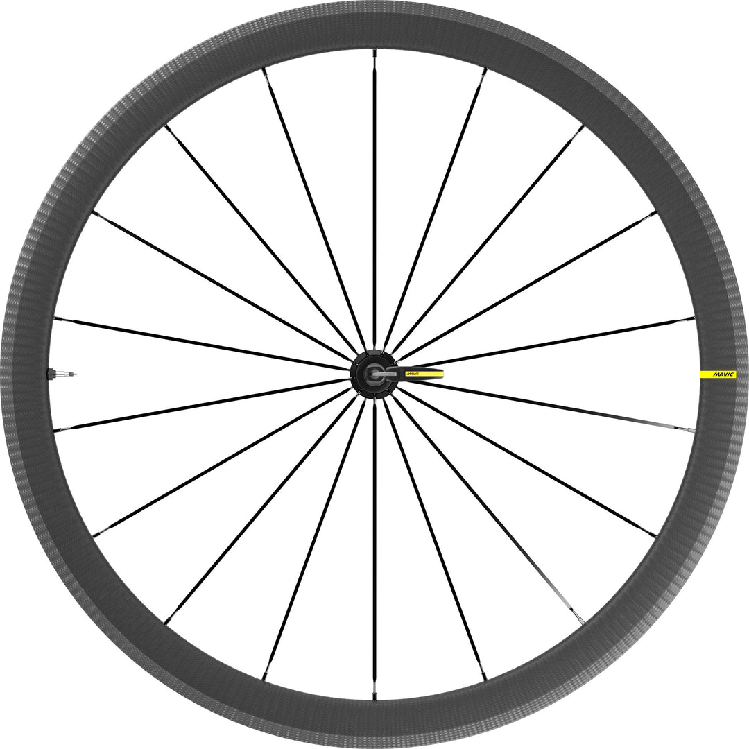 Mavic Cosmic SL 40 700c Front Wheel 9x100 QR Black
