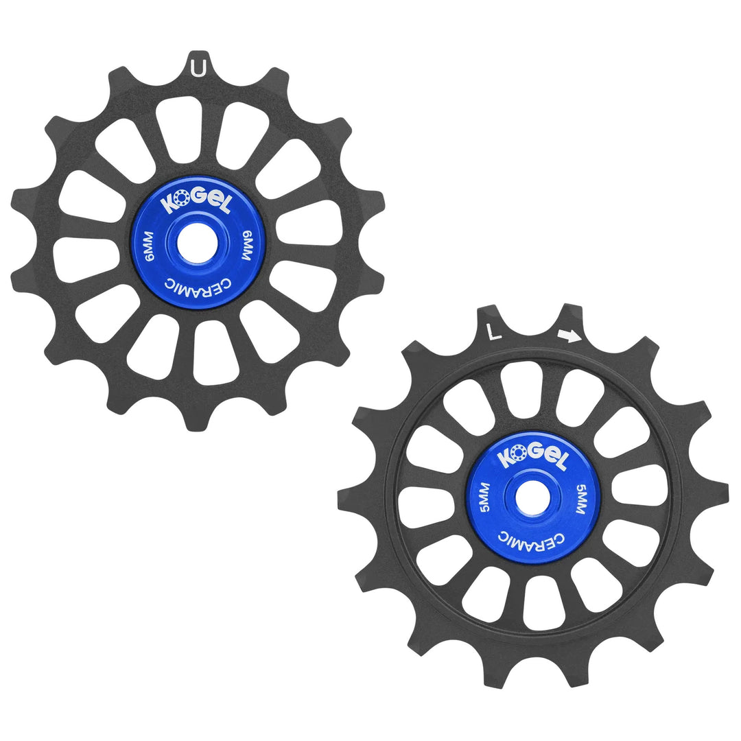 Kogel Bearings 14/14T Hybrid Ceramic Pulley Set SRAM 12 Cross - Blk