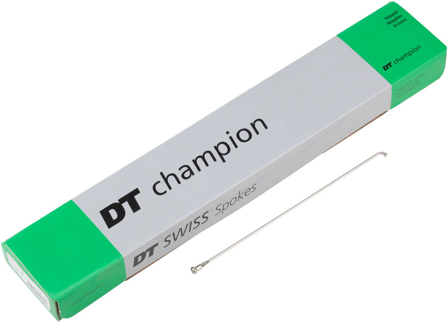 DT Swiss Champion Spokes - 2.0mm 320mm Silver J-bend Box of 100