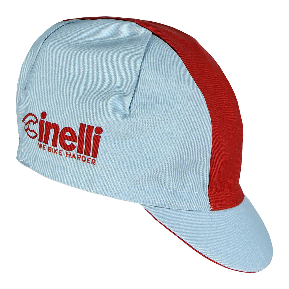 Cinelli Cycling CapWe Bike Harder Red Line