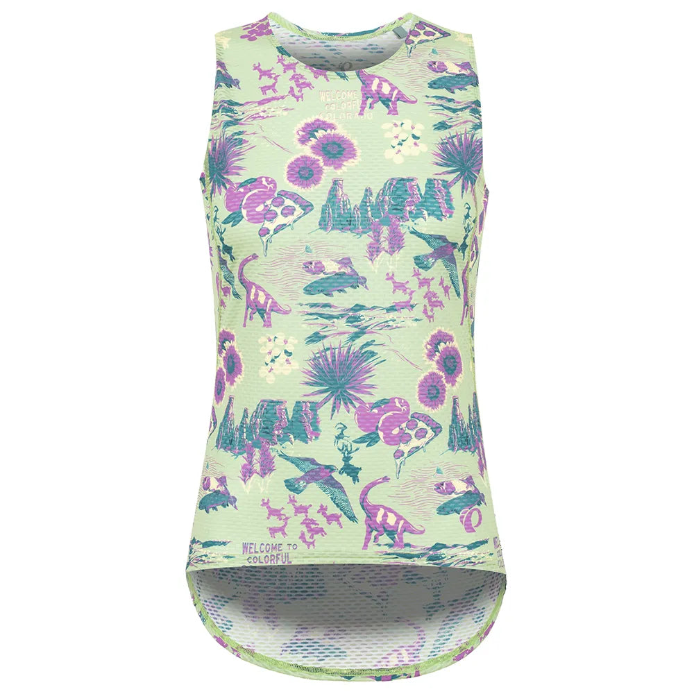 Women's Transfer Mesh Tank Top Baselayer - DESERT GREEN COSLOPE / L