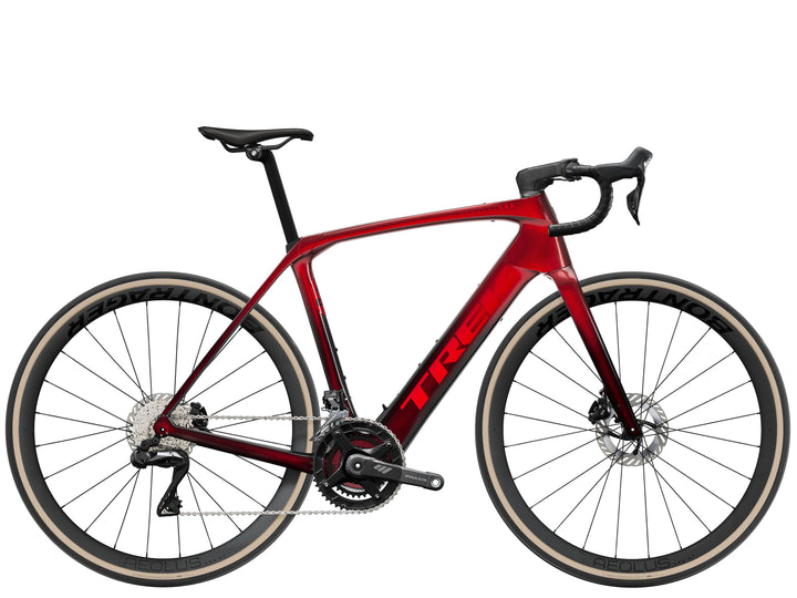 Domane+ SLR 7 US 58 Metallic Red Smoke/Red Carbon Smoke