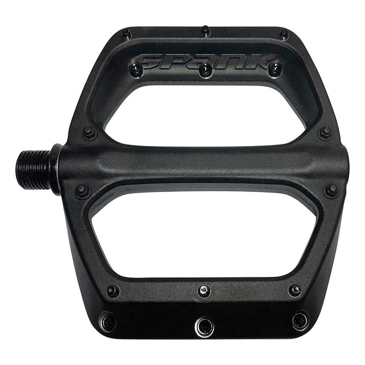 Spank SPOON DC Platform Pedals Body: Aluminum Spindle: Cr-Mo 9/16'' Black Pair