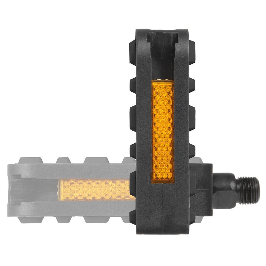 M-Wave Steady F1 Pedals Body: Aluminum Spindle: Cr-Mo 9/16'' Black Pair