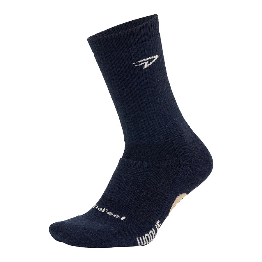 DeFeet Woolie Boolie 6'' Socks Logo Navy XL Pair
