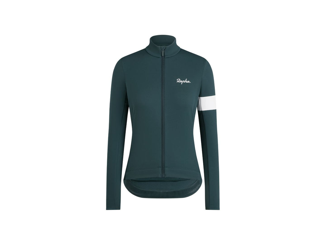 Rapha Core Winter Women Medium Forest Green/White Jacket