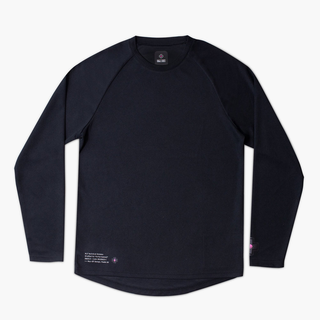Long Sleeve Mountain Bike Jersey - Black - XXL
