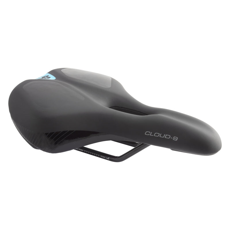 Cloud-9 Kush-E Airflow E-Bike Steel Multi-Stage Foam Soft Touch Vinyl Black 10.4x6.5`