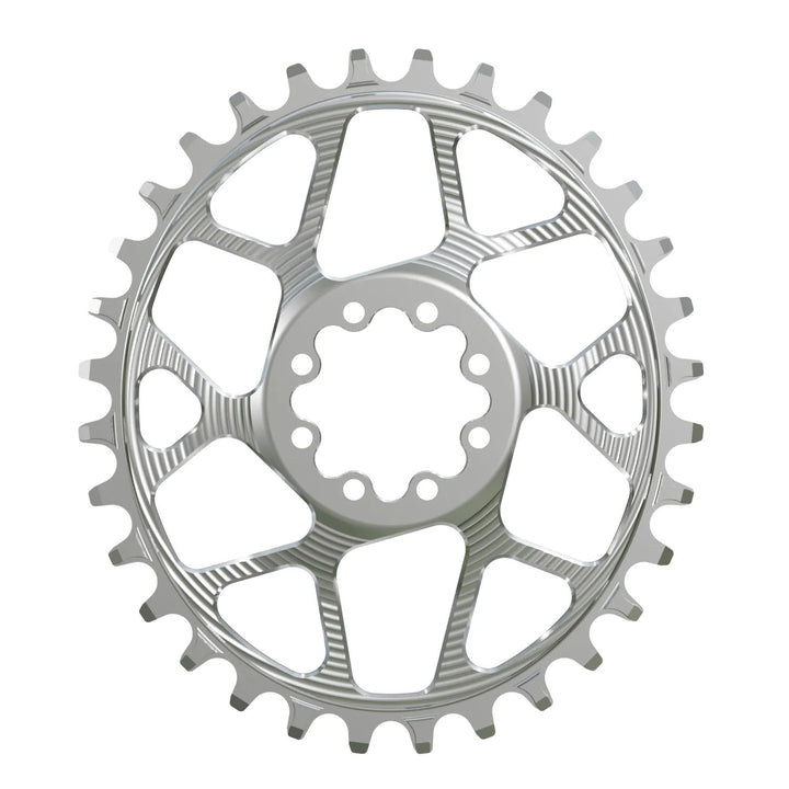 Works Components Oval Chainring SRAM 8-Bolt 30T Boost 3mm Slv