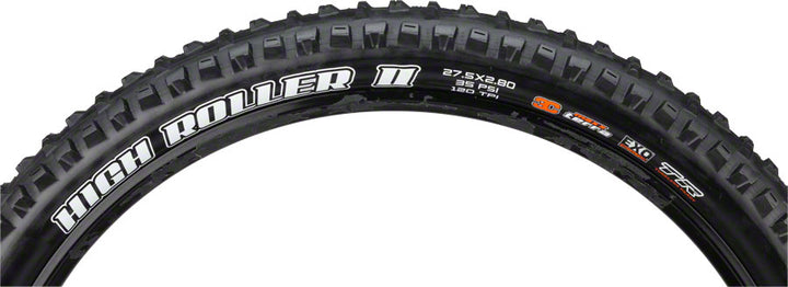 Maxxis High Roller II Tire - 27.5 x 2.8 Tubeless Folding BLK 3C MaxxTerra EXO