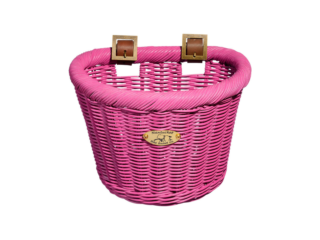 Nantucket Gull D-Shaped Pink Basket