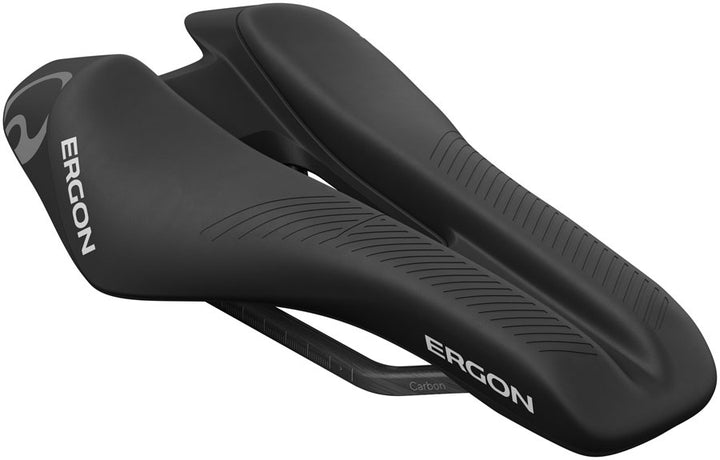 Ergon SR Tri Pro Carbon Saddle - Carbon Black Men's Front