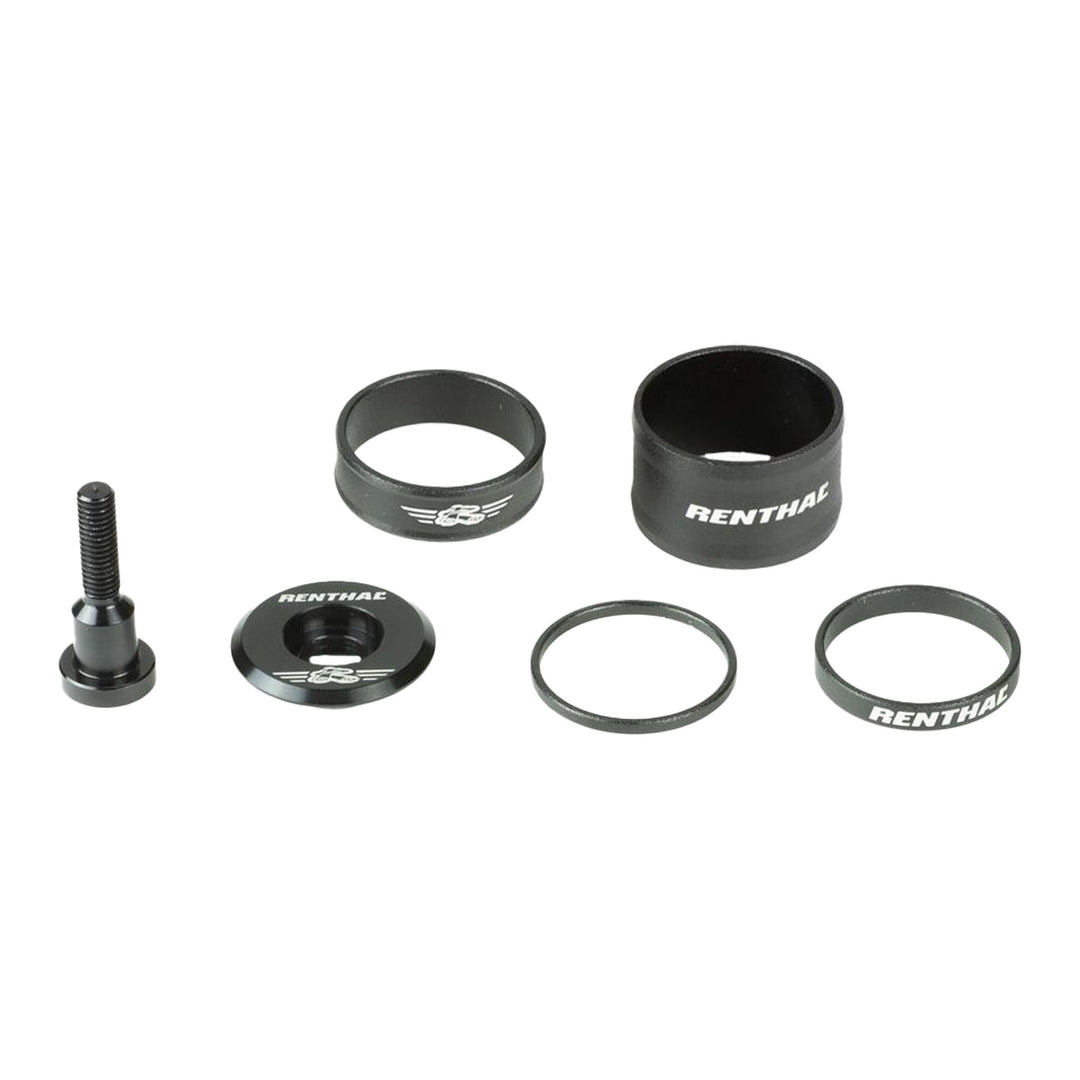Renthal V2 Apex Spacer and Top Cap Kit Black