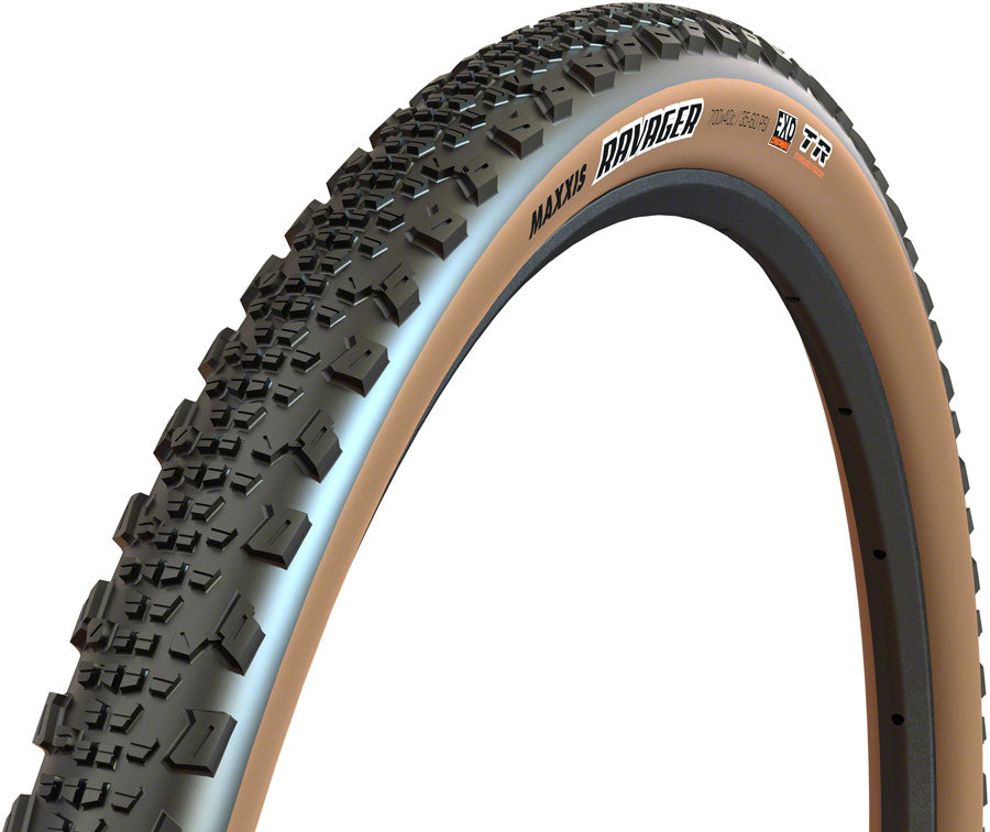 Maxxis Ravager Tire - 700 x 50 Tubeless Folding Black/Tan EXO